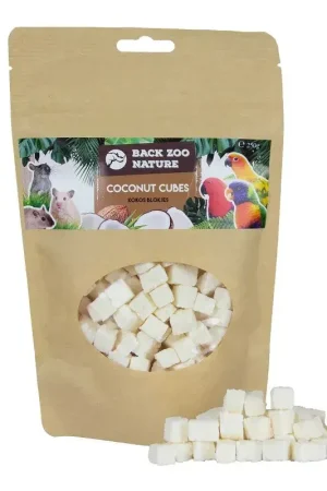 Actieprijs Back Zoo Nature Kokosnoot Blokjes 250 gram